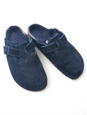 Birkenstock Suede Boston Mules